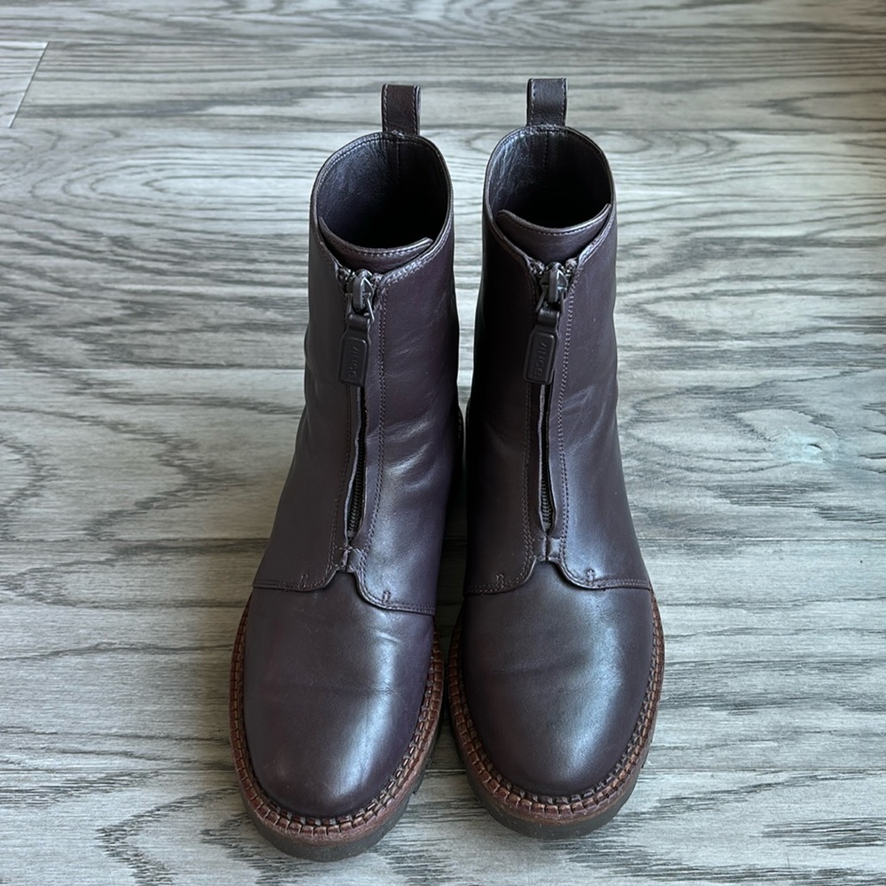 Vince Cabria Lug zip combat boots size 6.5